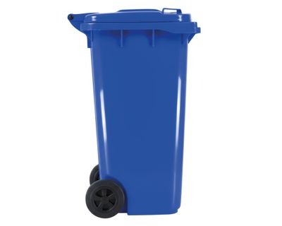 Imagen 2 del producto Basurero cuadrado azul 240 lt