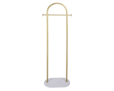 Perchero pie dorado 171x54.5x30 cm