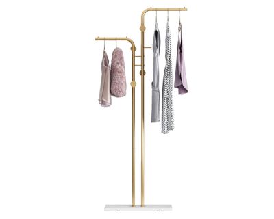 Imagen 2 del producto Perchero pie dorado 173.5x66.5x30 cm