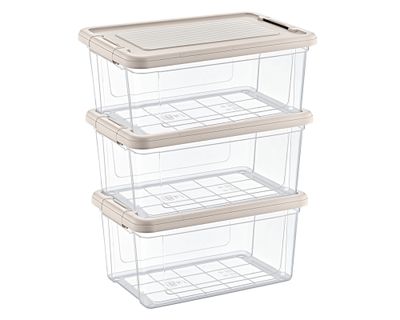 Caja organizadora 5 lt 3 piezas