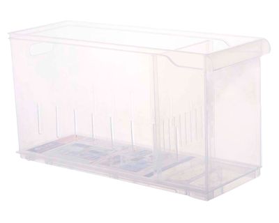 Organizador repisa alto transparente 24 cm