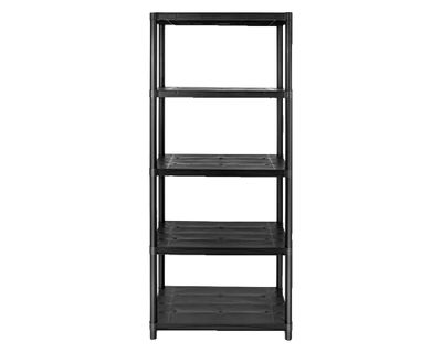 Repisa 5 Niveles negro 190x71x38 cm