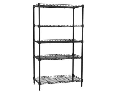 Repisa 5 Niveles negro 160x60x35 cm