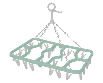 Imagen 1 del producto Colgador 24 clips bicolor