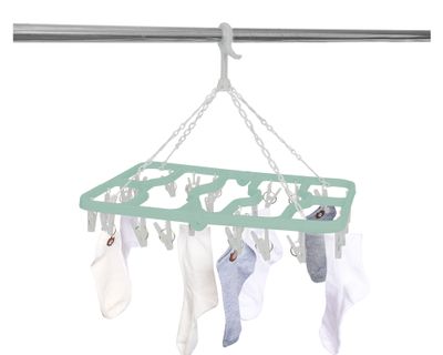 Imagen 2 del producto Colgador 24 clips bicolor