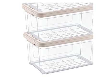 Imagen 2 del producto Caja organizadora 9 lt apilable 3 piezas