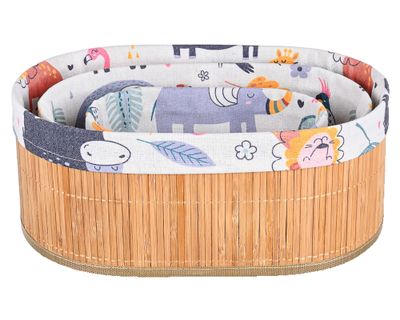 Canasto organizador clóset Oval 3 piezas