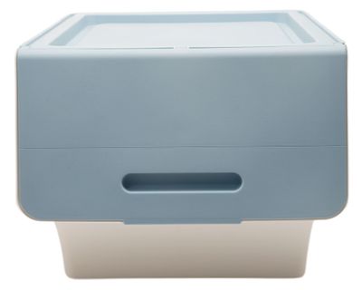 Caja organizadora apilable piedra