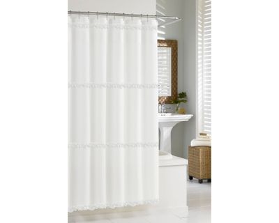 Imagen 2 del producto Cortina baño 4 Vuelos blanco 180x180 cm