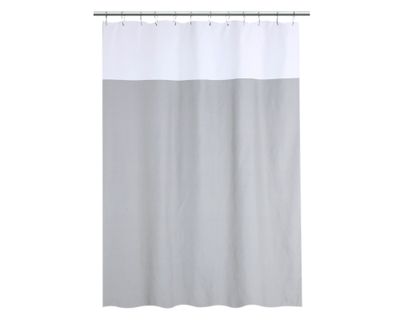 Cortina baño Bicolor gris/blanco 180x180 cm