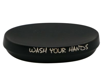 Jabonera Letras negro