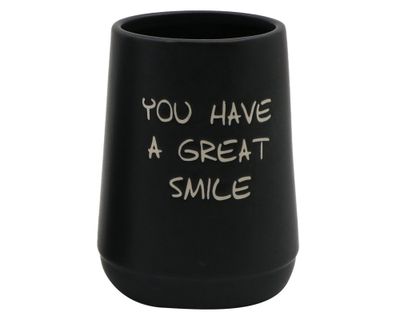 Portacepillos Letras negro