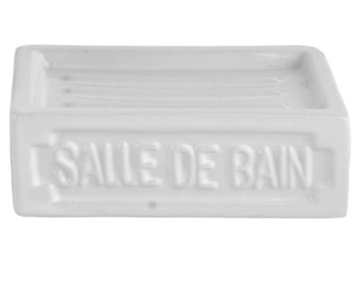 Jabonera Emboss blanco