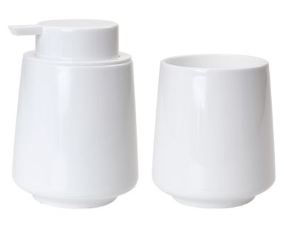 Accesorios baño blanco 2 piezas