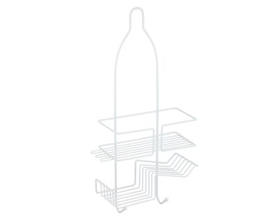 Organizador ducha colgar blanco 51.5x25x11 cm