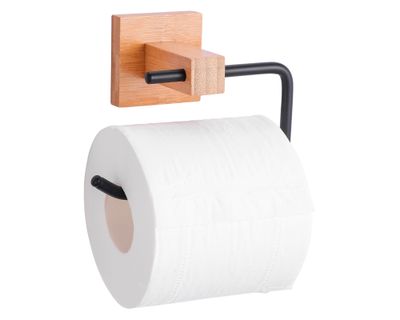 Imagen 2 del producto Dispensador papel higiénico bambú/negro