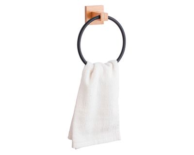 Imagen 2 del producto Porta toallas bambú/negro