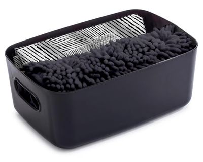 Imagen 1 del producto Caja organizadora baño + cortina + piso negro