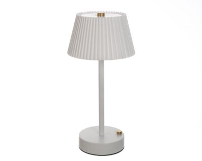 Lámpara Plisada led recargable blanco