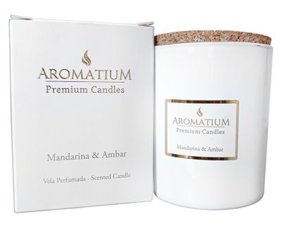 Imagen 2 del producto Vela Premium Candles mandarina y ámbar 140 g