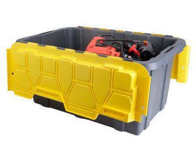 Caja organizadora tapa abatible Heavy Duty 57 lt