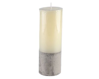Vela con base de cemento 7x20 cm 900 g