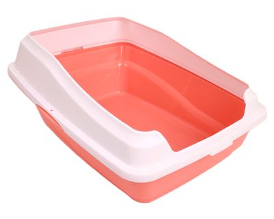 Bandeja sanitaria borde rosa