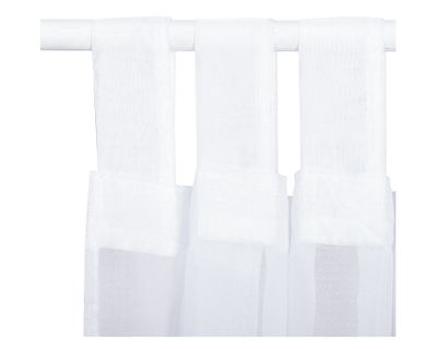 Imagen 2 del producto Cortinas velo presilla 145x220 cm blanco