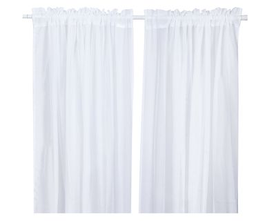Cortinas velo tubo 145x220 cm blanco