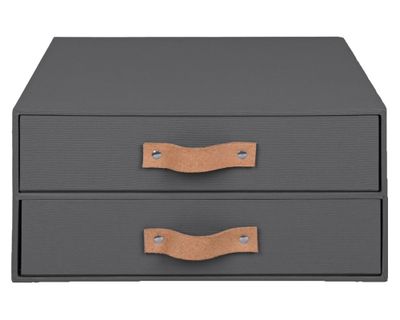 Cajonera rígida asa cuero 15x30x30 cm