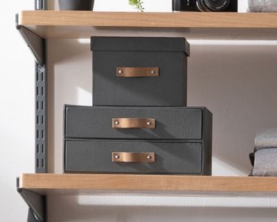 Imagen 2 del producto Cajonera rígida asa cuero 15x30x30 cm