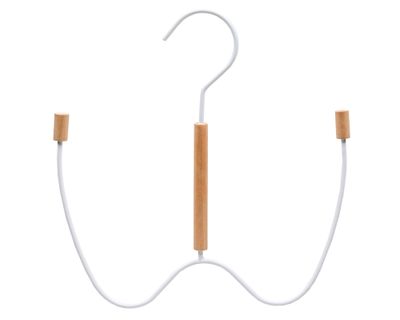 Colgador zapatos blanco/madera