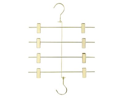 Colgador pantalón 4 Niveles dorado