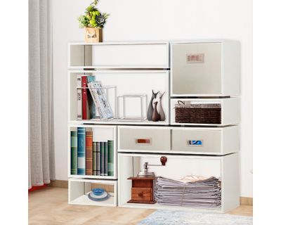 Imagen 2 del producto Estante modular bajo simple blanco 19.5x34.5x30.2 cm