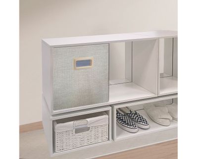 Imagen 2 del producto Estante modular Alto doble blanco 34.5x64.5x30.2 cm