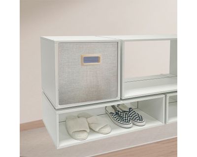 Imagen 2 del producto Estante modular Bajo doble blanco 19.5x64.5x30.2 cm