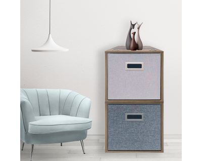 Imagen 2 del producto Cubo modular natural 33.4x33.4x32.2 cm