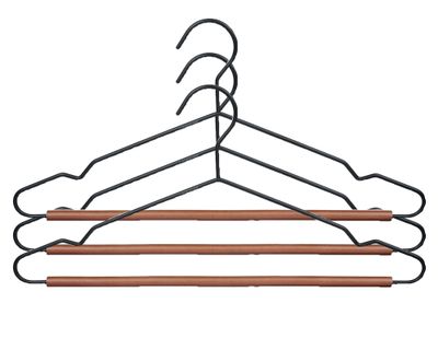 Colgador metal/madera 3 piezas