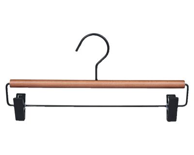 Colgador clip metal/madera 2 piezas