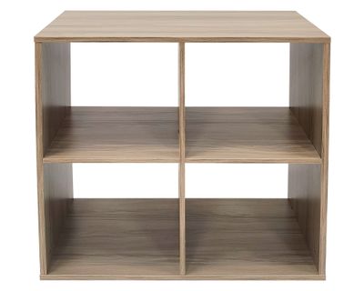 Cubo modular 4 Espacios natural 66.2x66.2x30.2 cm