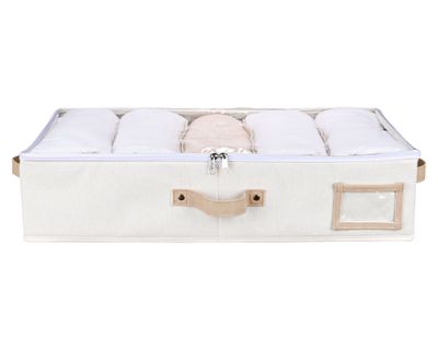 Imagen 2 del producto Organizador bajo cama visor superior crudo 13x60x32 cm