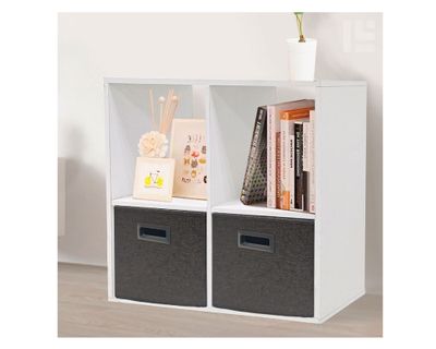 Imagen 2 del producto Canasto plegable Alto grafito 30x30x30 cm