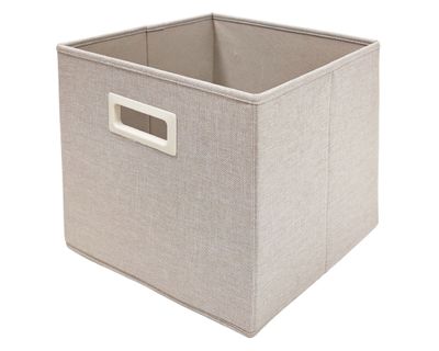 Canasto plegable textil alto 30x30x30 cm