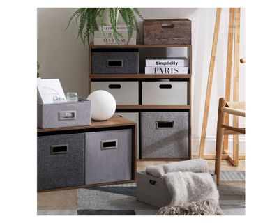 Imagen 2 del producto Canasto plegable bajo grafito 15x30x30 cm