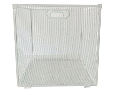 Imagen 1 del producto Canasto plegable malla metal blanco 30x30x30 cm
