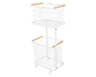 Imagen 2 del producto Carro organizador lavandería 2 canastos