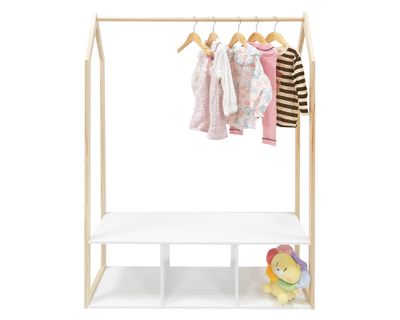 Imagen 2 del producto Clóset infantil madera 3 Espacios 150x96.6x30.2 cm