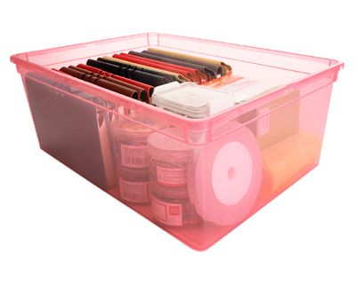 Imagen 2 del producto Caja organizadora 11 lt rojo translúcido