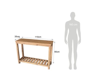 Imagen 2 del producto Arrimo Saltillo café 80x110x35 cm