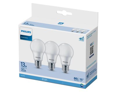 Imagen 2 del producto Pack 3 ampolletas led 13 W E27 luz fría EcoHome